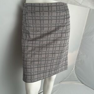 MICHAEL Michael Kors multicolor gray white black plaid stretch pencil skirt